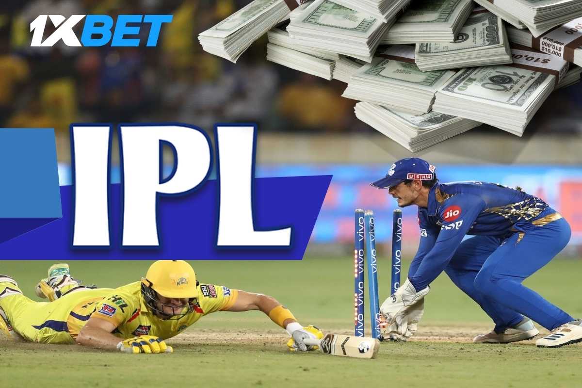 IPL matches betting option on 1XBET